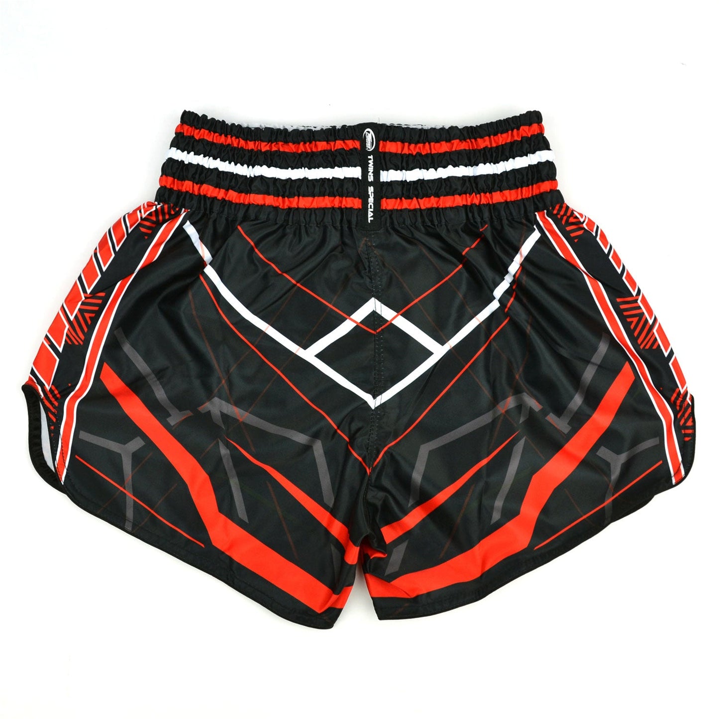 Twins Special Muay Thai Boxing Shorts - RACING Black-Red