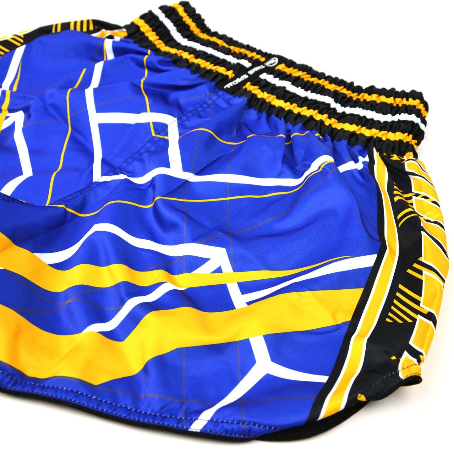 Twins Special Muay Thai Boxing Shorts - RACING Blue-Yellow