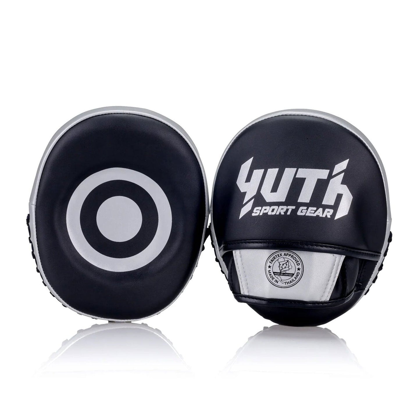 Yuth Muay Thai Boxing Speed Mitts Black-Silver