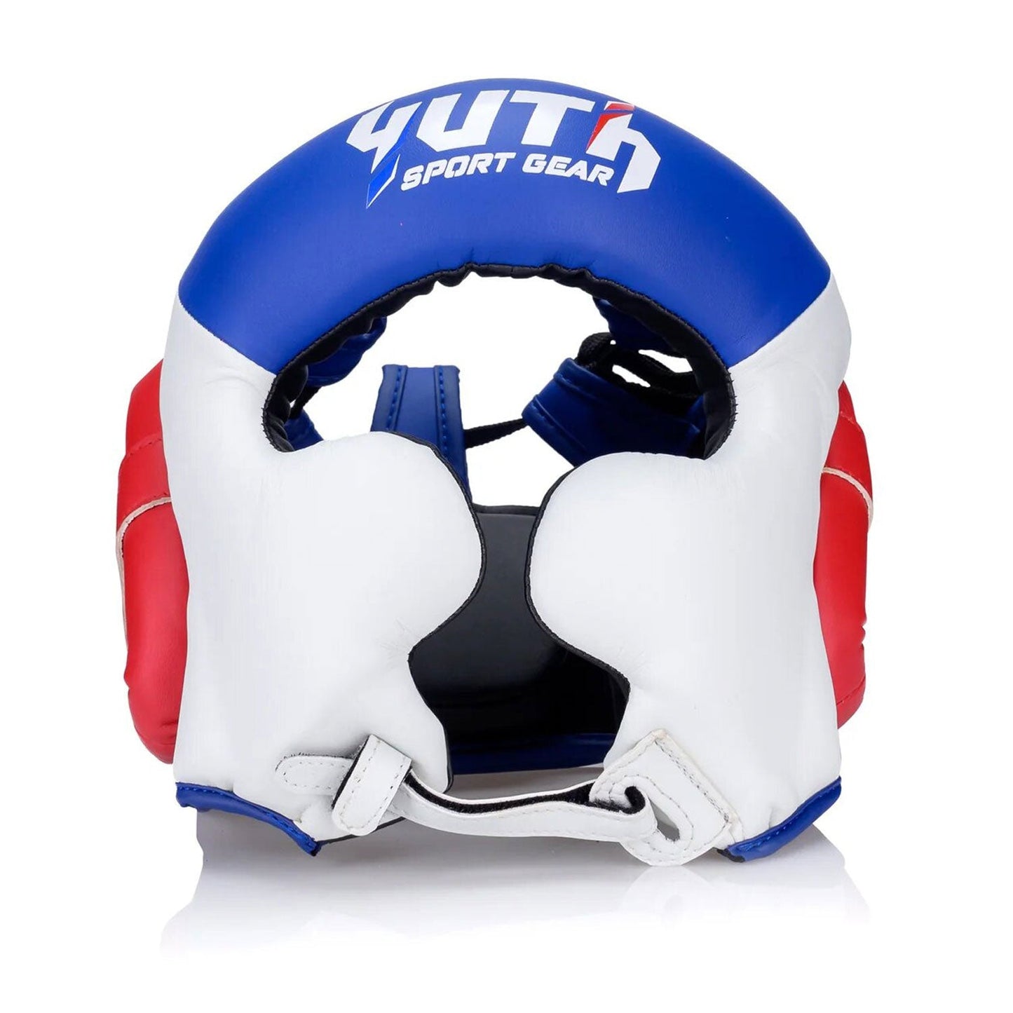 Yuth Muay Thai Boxing Head Guard White-Blue-Red