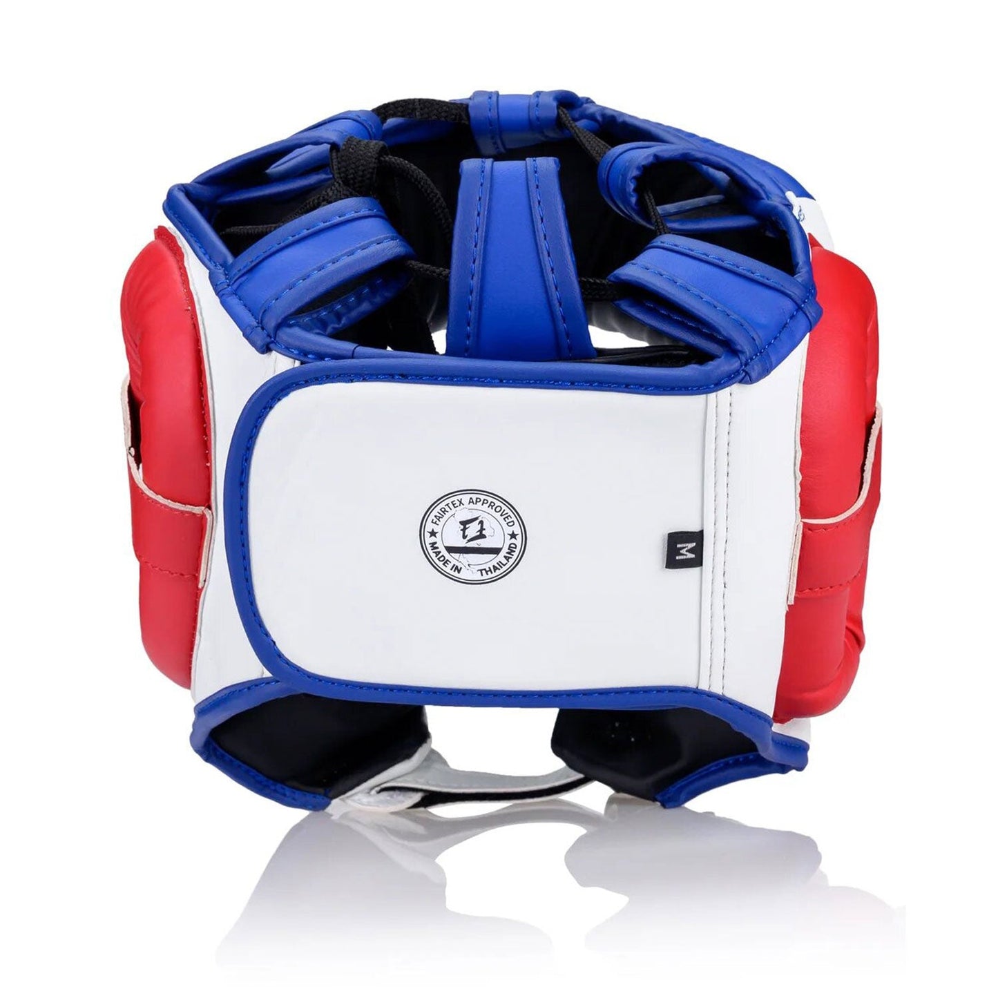 Yuth Muay Thai Boxing Head Guard White-Blue-Red