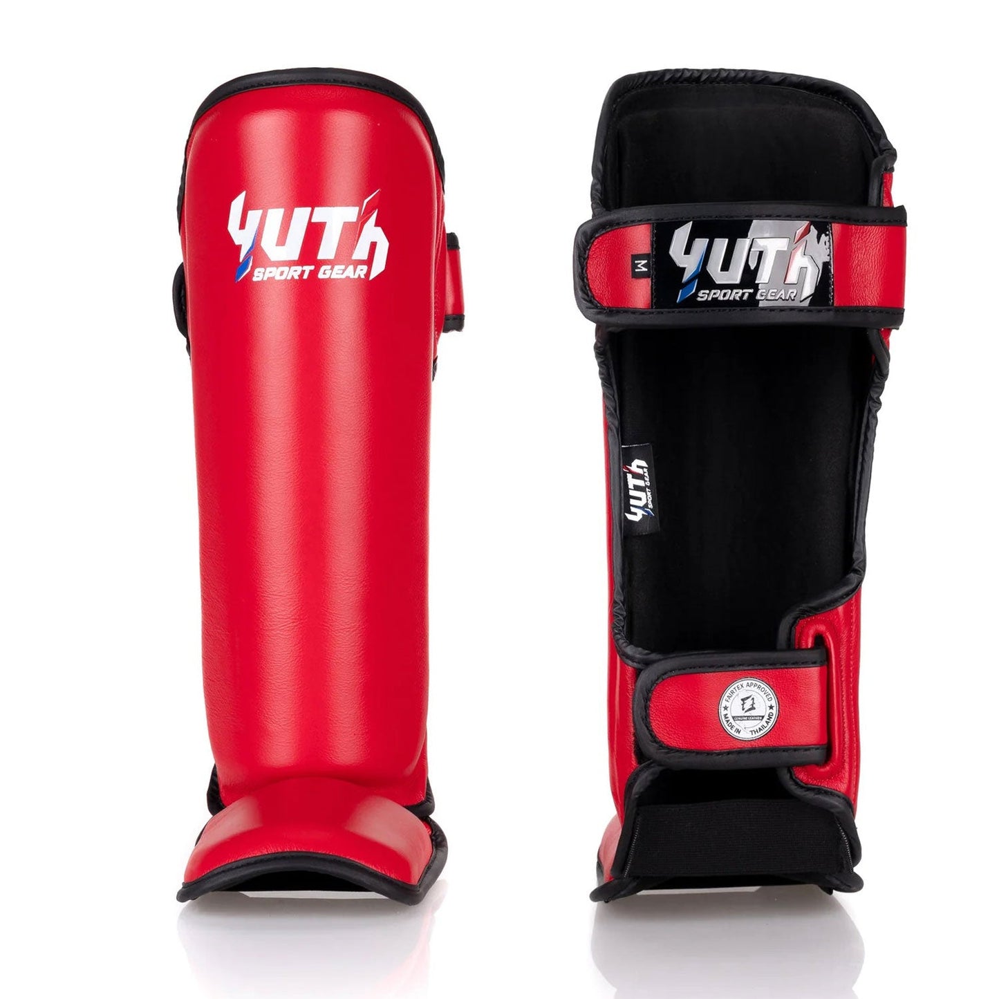 Yuth Muay Thai Boxing Shinguards - Signature Red