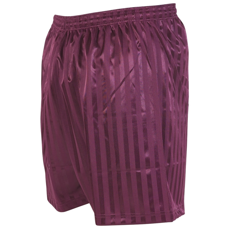 Junior Precision striped continental football shorts in sporty design, featuring athletic fit and vibrant color stripes.