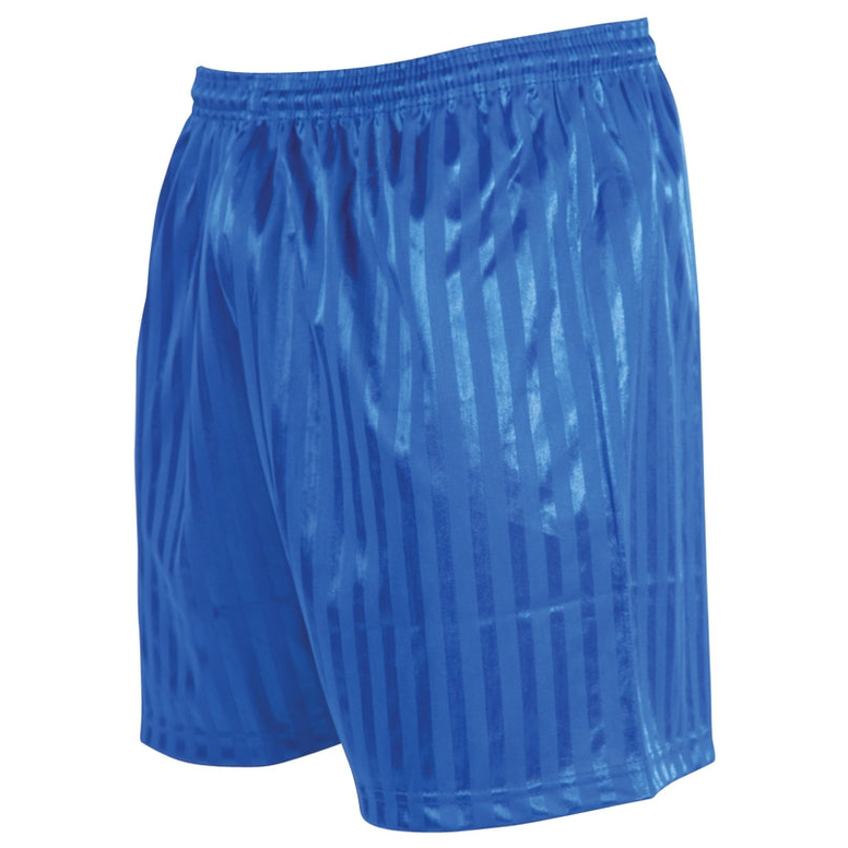 Junior Precision striped Continental football shorts with sporty design, made for active play and comfortable fit.