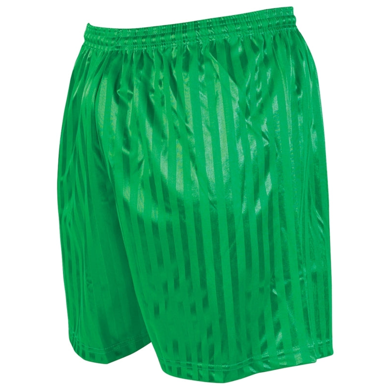 Junior Precision striped continental football shorts with elastic waistband and sporty design, ideal for soccer training and matches.
