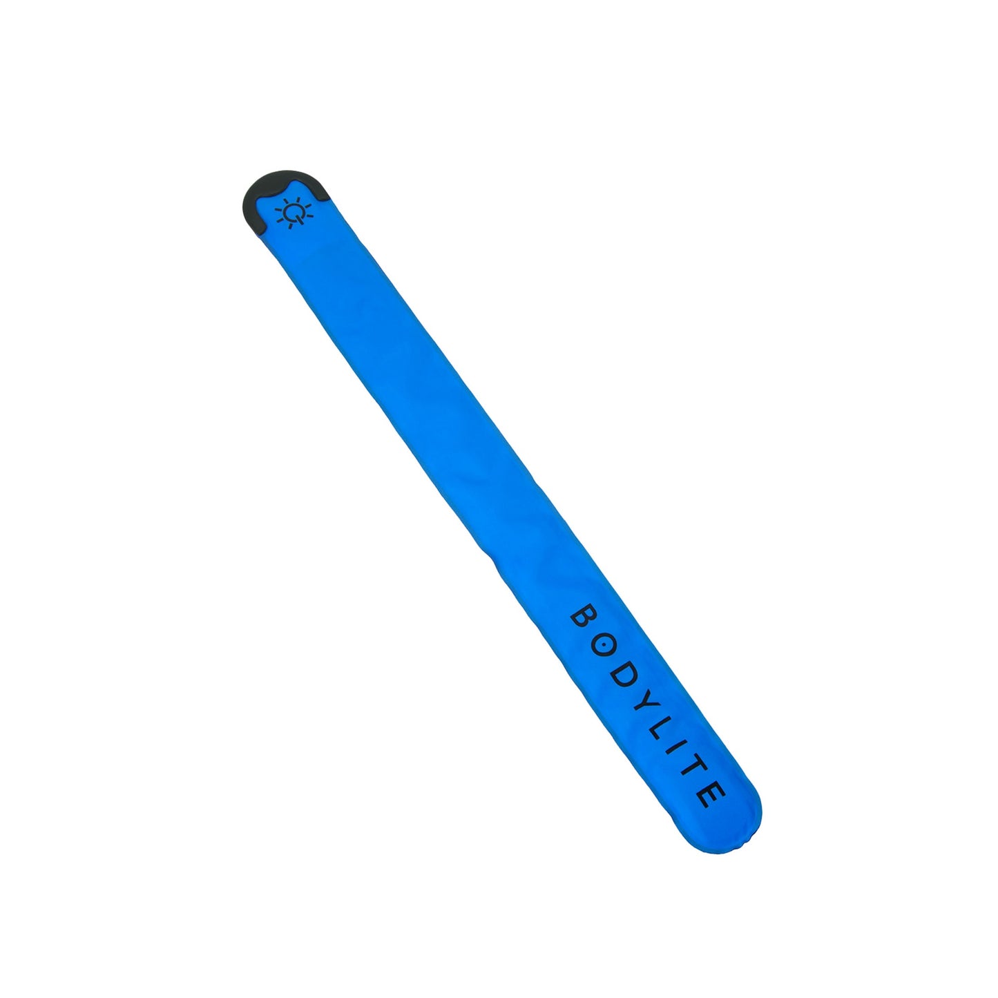 Bodylite Gear LED USB rechargeable slap band safety armband with bright light for sporting and outdoor safety use.