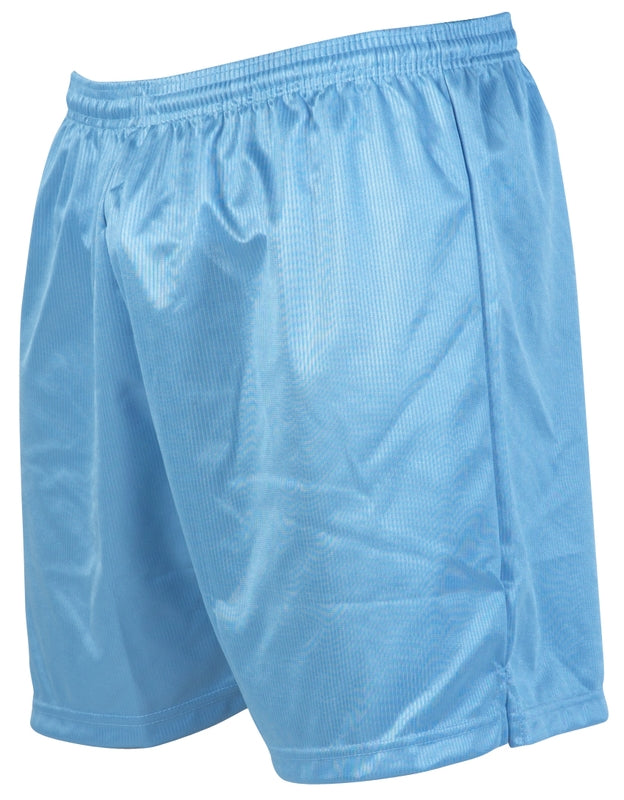 Junior Precision Micro-stripe Football Shorts with sporty design, lightweight fabric, and elastic waistband for active sportswear.