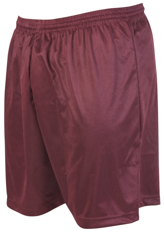 Junior Precision Micro-Stripe Football Shorts showing black and white striped design, athletic fit, and sports branding.