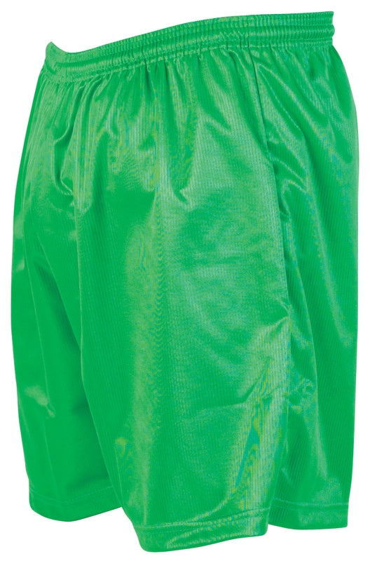 Junior Precision micro-stripe football shorts with sporty design and elastic waistband, ideal for youth athletic wear.