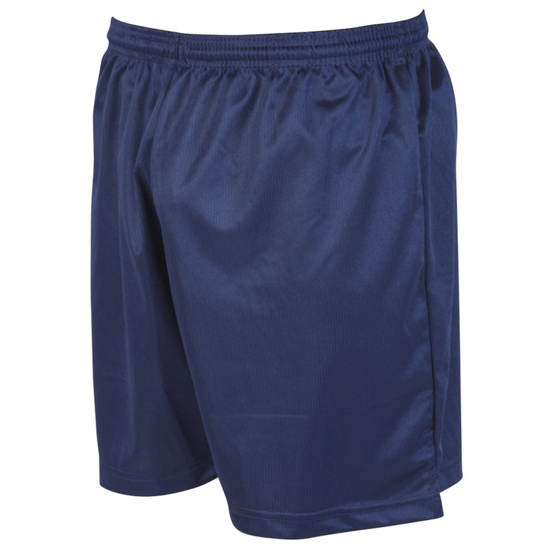 Junior Precision micro-stripe football shorts in lightweight fabric, featuring a sporty design and elastic waistband for active wear.