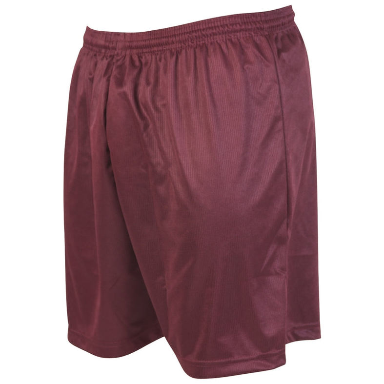 Precision micro-stripe football shorts for adults, made of lightweight sporting goods fabric, with a sleek micro-stripe pattern.