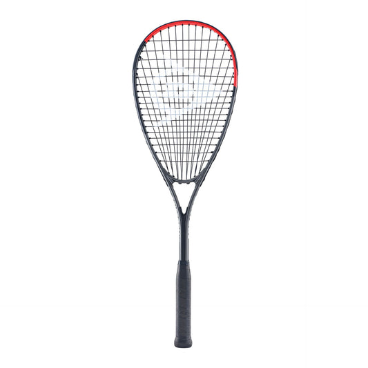 Dunlop Tristorm Lite TI squash racket with lightweight frame and ergonomic grip, designed for powerful and precise gameplay.