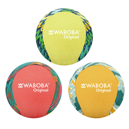 Waboba Original ball for outdoor sports, showing the colorful bouncing ball against a white background.
