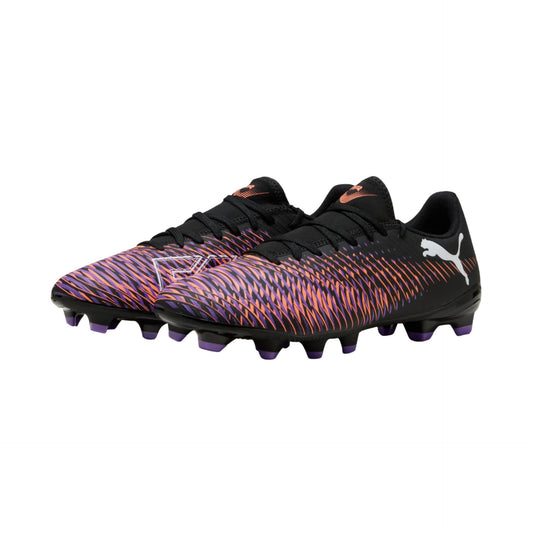Puma Future 8 Play junior football boots with FG/AG studs for optimal performance on grass and artificial turf.