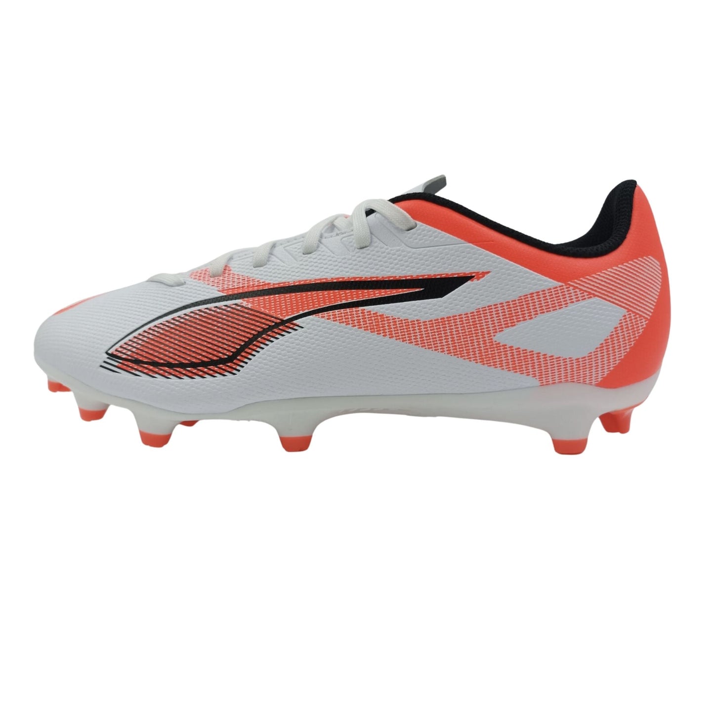 Puma Ultra 5 Play FG/AG football boots with synthetic upper and studded sole for optimal grip and performance on field.