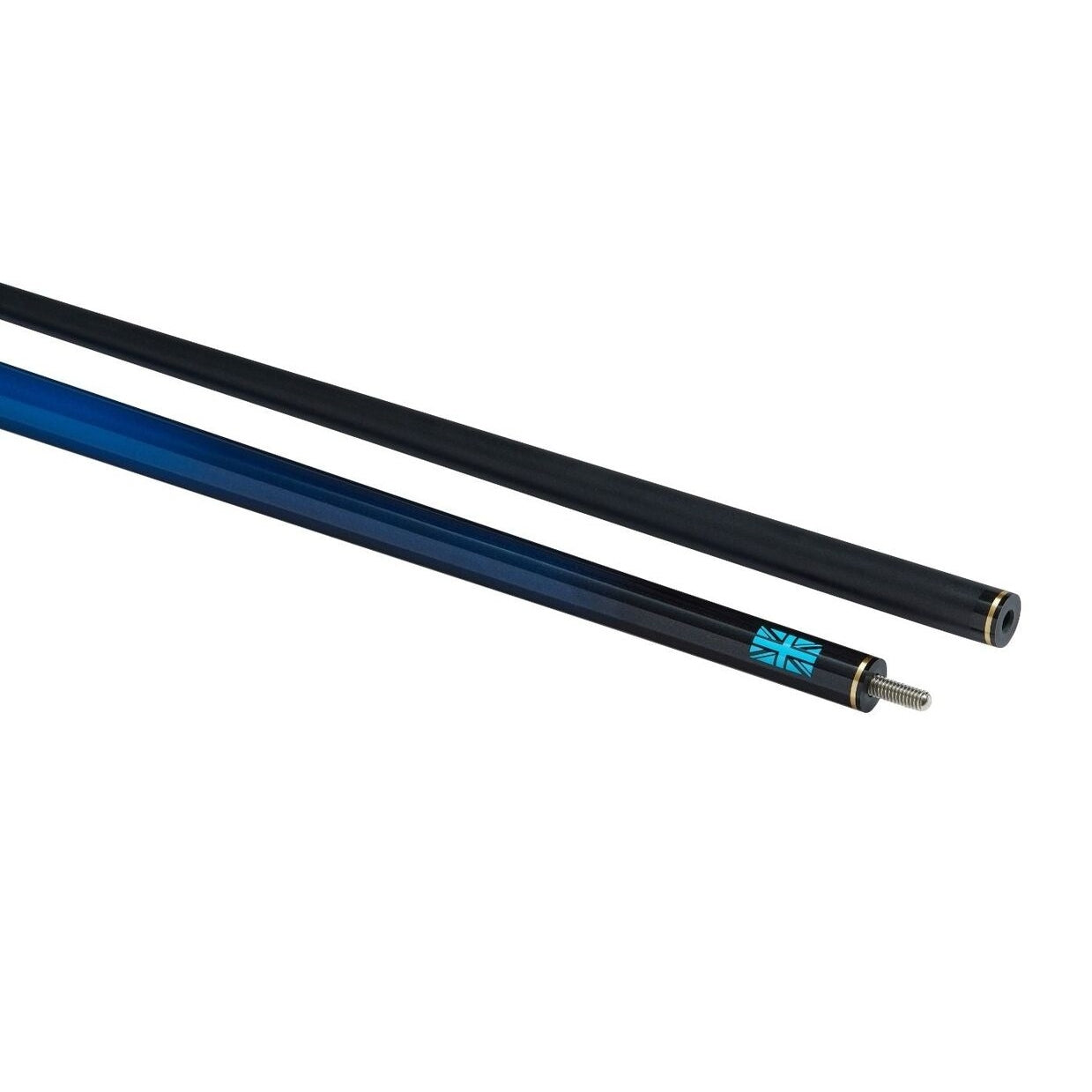 PowerGlide Aramid Graphite Snooker Cue 2 Piece 57" 10mm Tip Blue