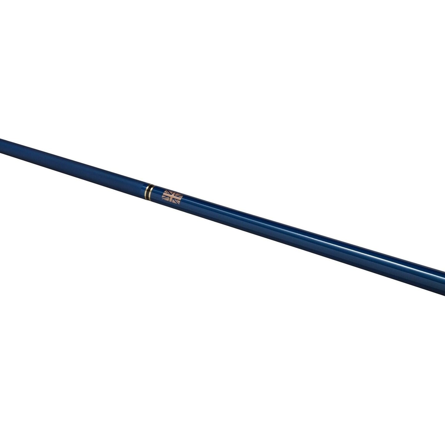 PowerGlide Aramid Graphite Snooker Cue 2 Piece 57" 10mm Tip Blue Rose Gold