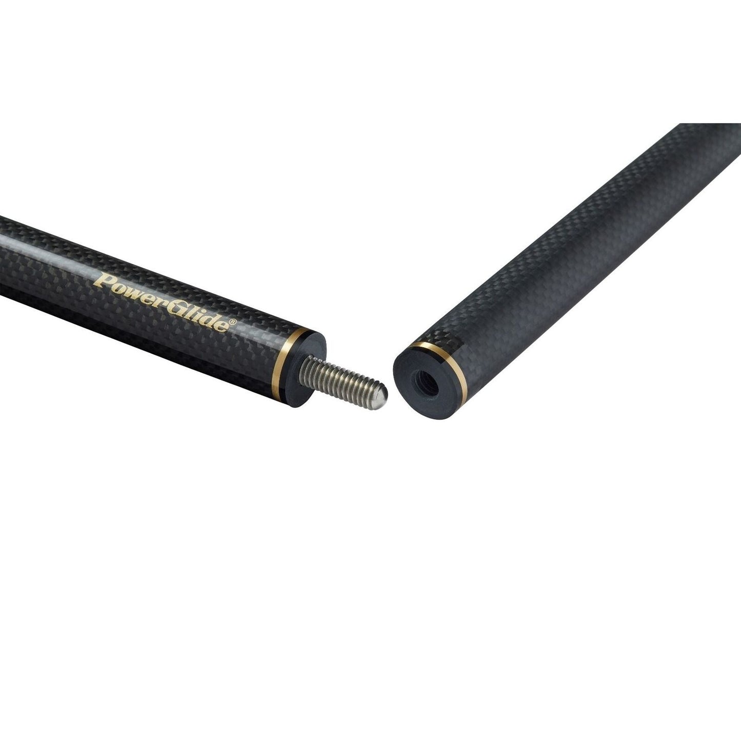 PowerGlide Aramid Graphite Snooker Cue 2 Piece 57" 10mm Tip Black