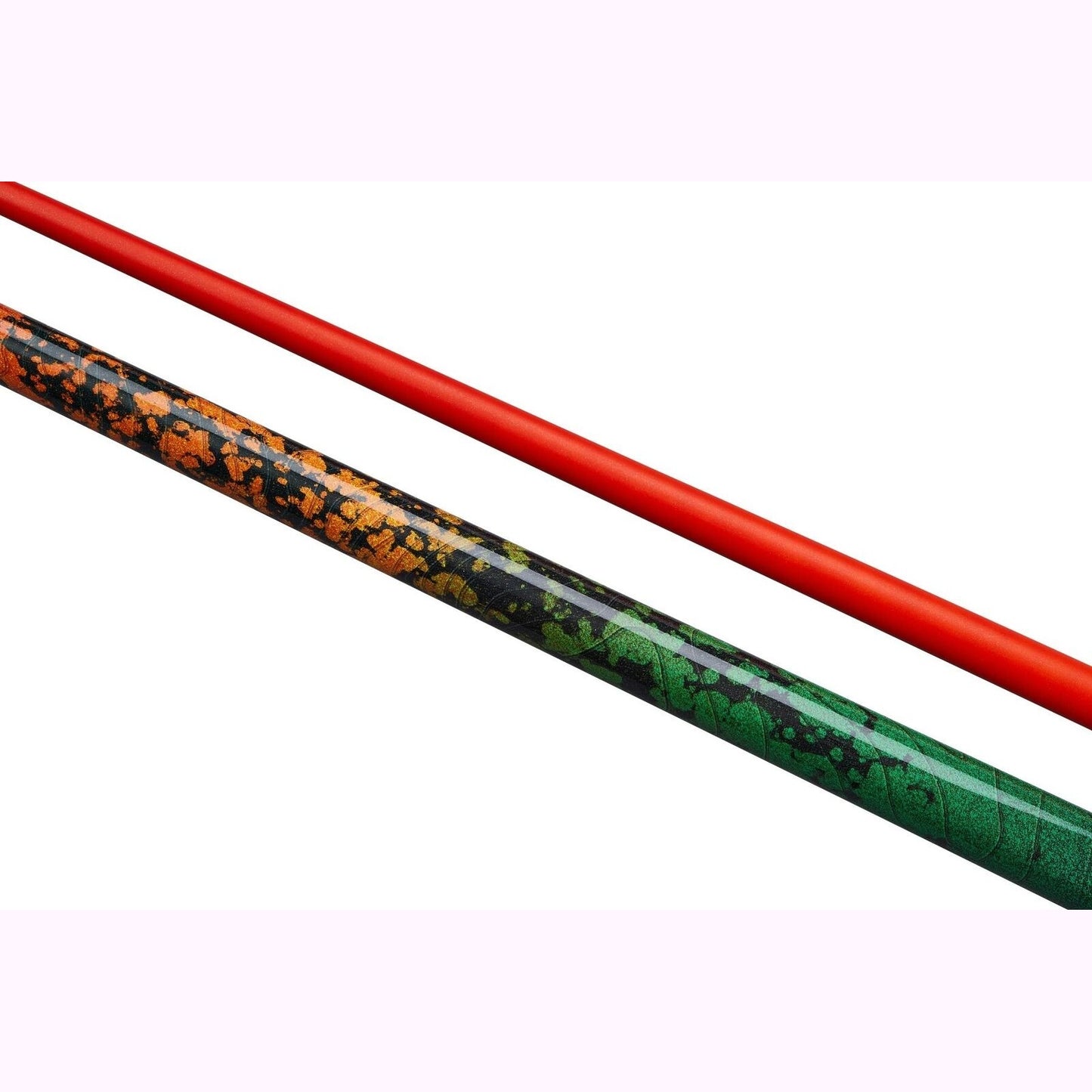 PowerGlide Ignis Carbon Snooker Cue 2 Piece 57" 10mm Tip Orange