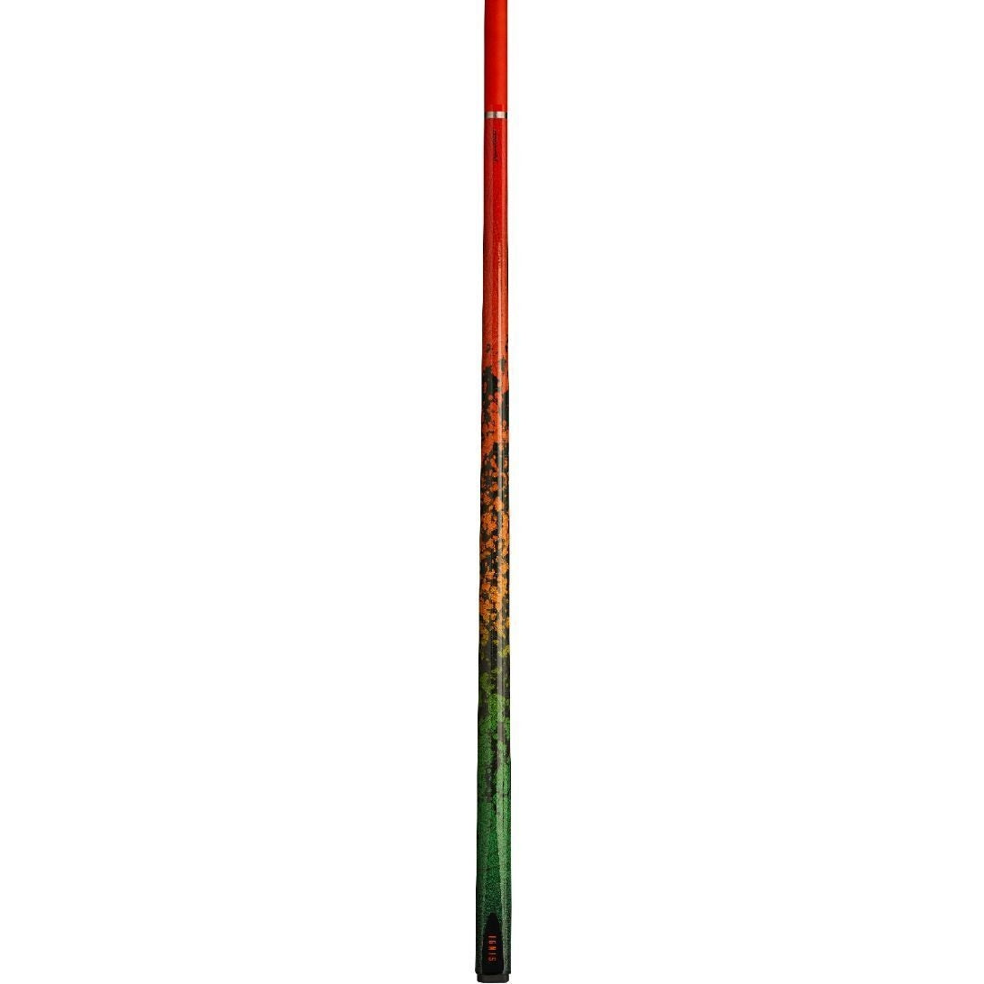 PowerGlide Ignis Carbon Snooker Cue 2 Piece 57" 10mm Tip Orange