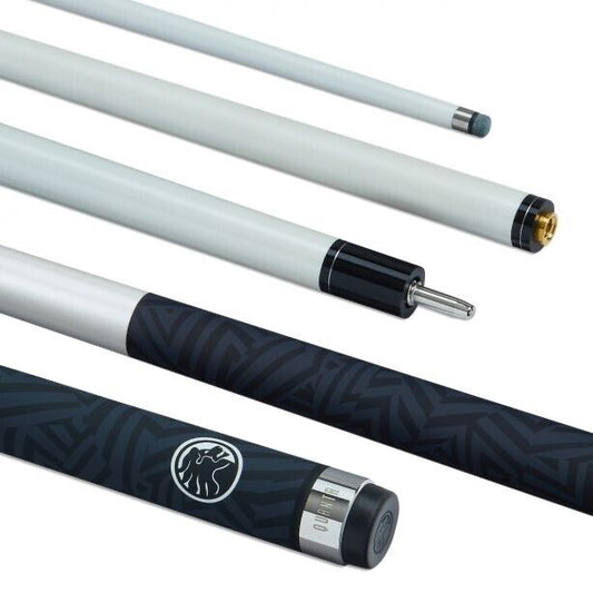 PowerGlide Quanta Carbon Pool Cue 2 Piece 57" 10mm White