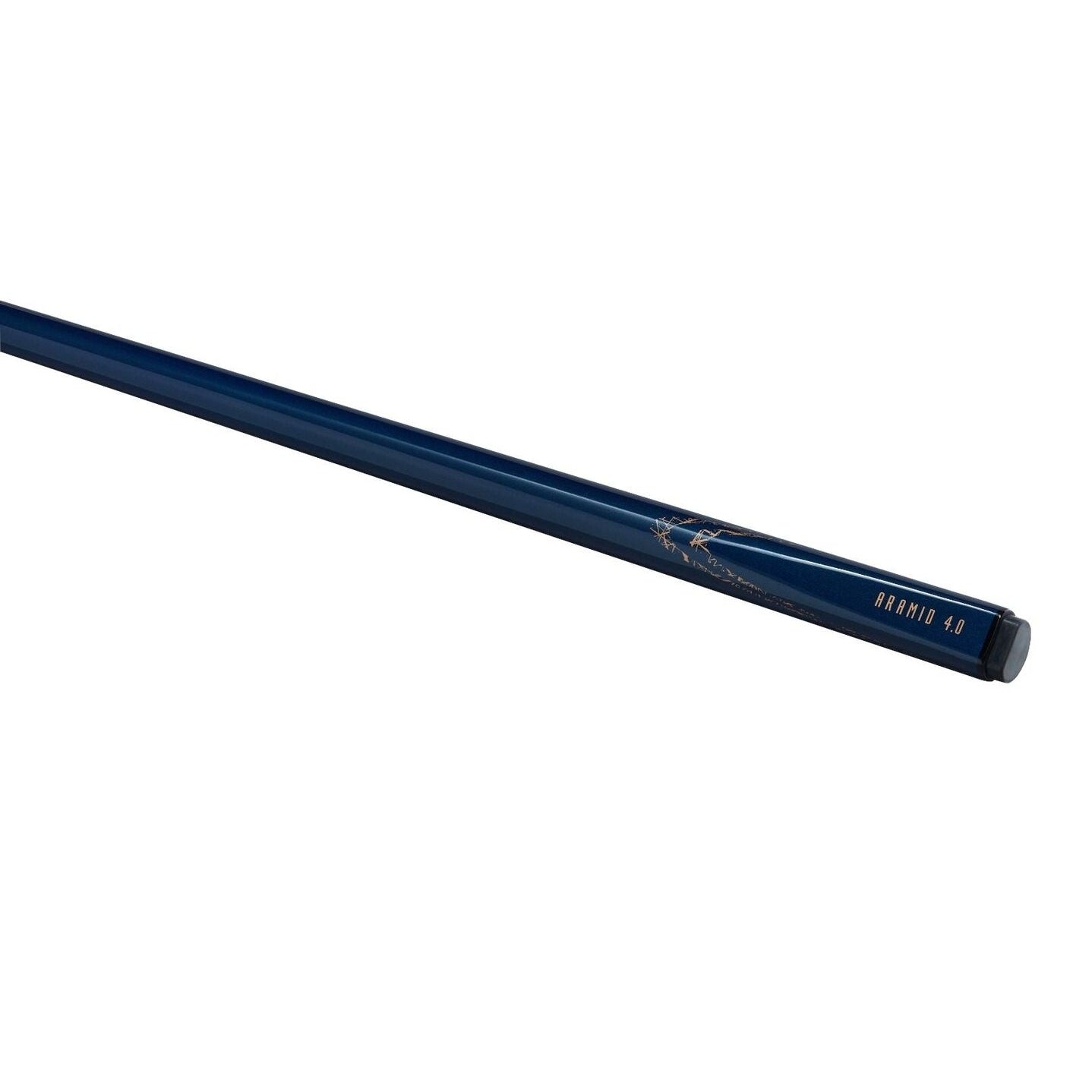 PowerGlide Aramid Graphite Snooker Cue 2 Piece 57" 10mm Tip Blue Rose Gold