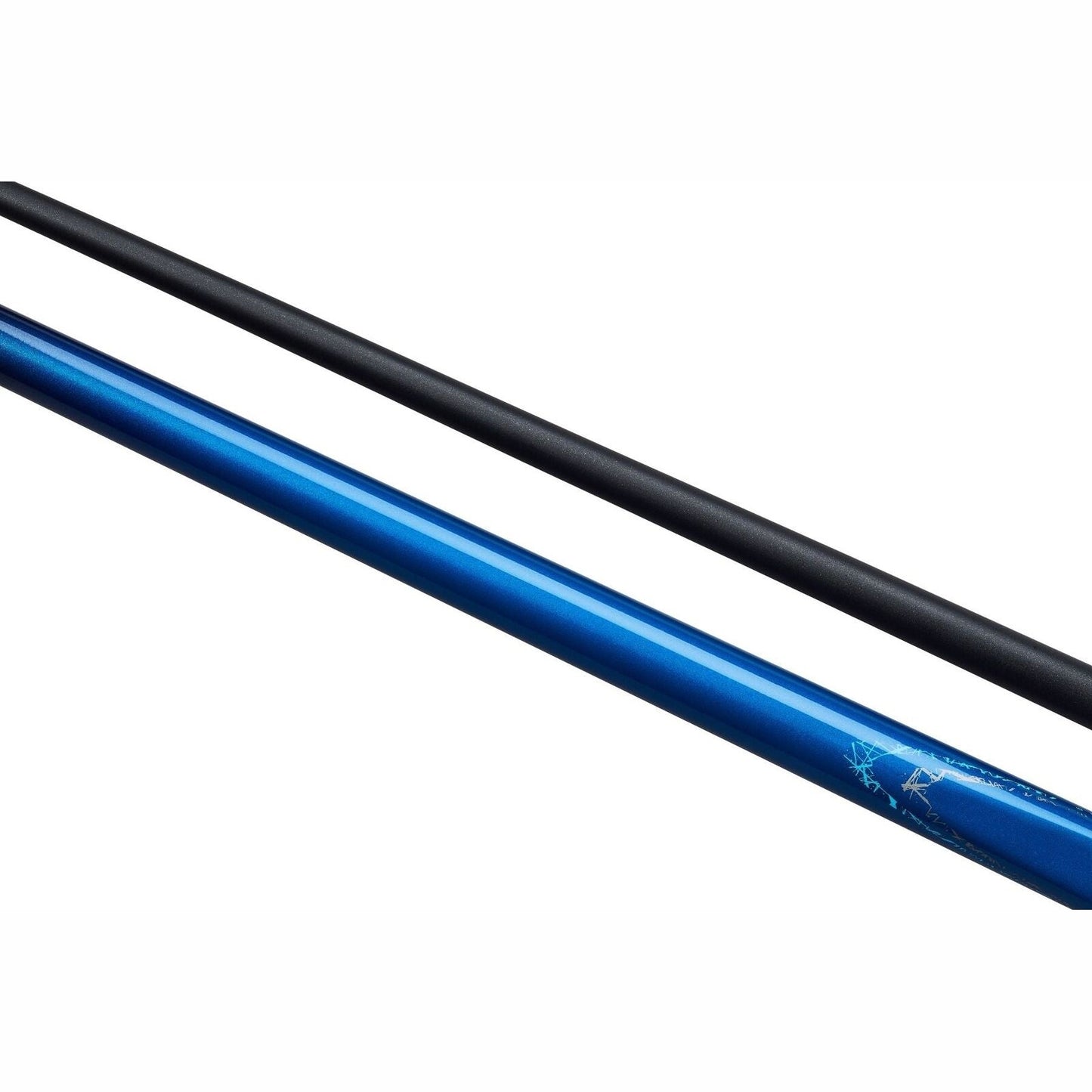 PowerGlide Aramid Graphite Snooker Cue 2 Piece 57" 10mm Tip Blue