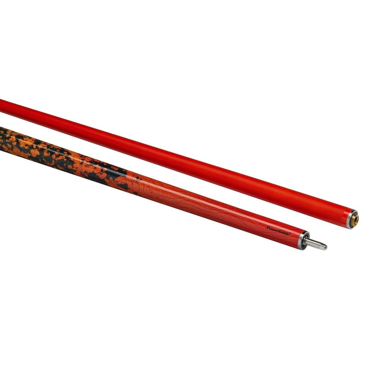 PowerGlide Ignis Carbon Snooker Cue 2 Piece 57" 10mm Tip Orange