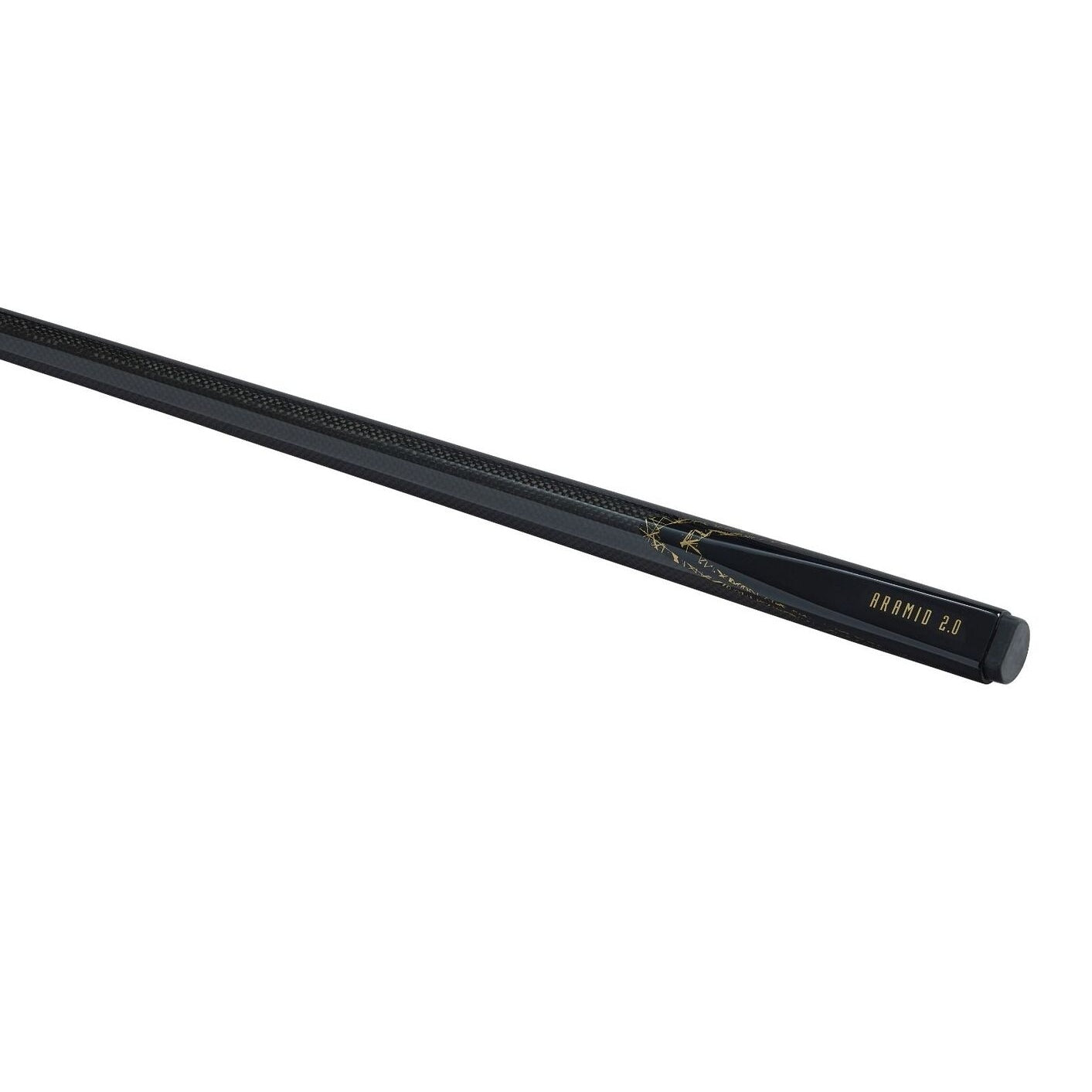 PowerGlide Aramid Graphite Snooker Cue 2 Piece 57" 10mm Tip Black