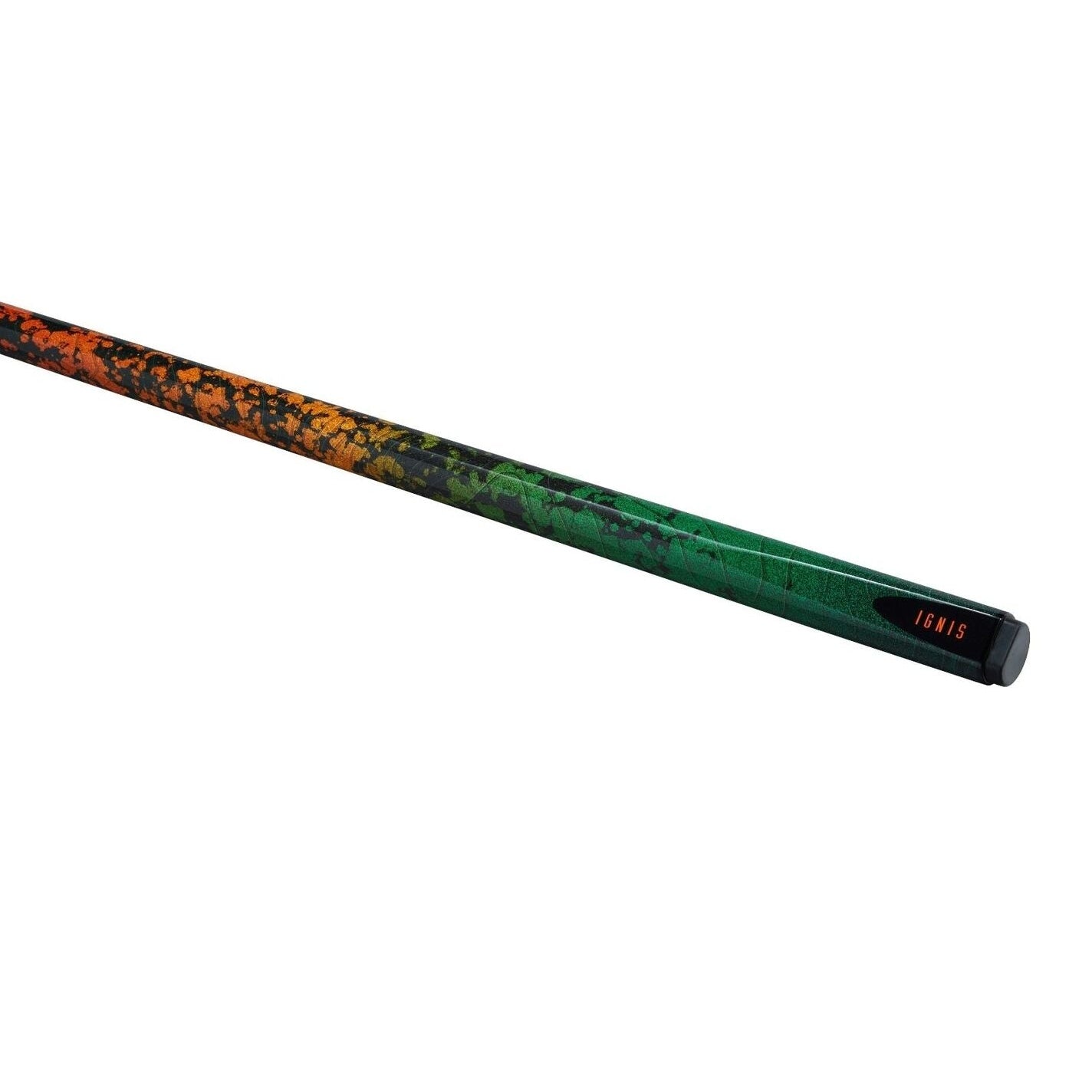 PowerGlide Ignis Carbon Snooker Cue 2 Piece 57" 10mm Tip Orange