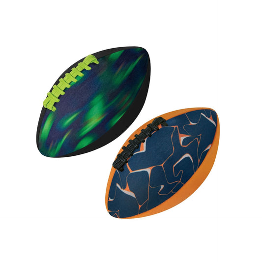 Waboba Beach American Football, flexible and lightweight, designed for outdoor play on sand and water surfaces.