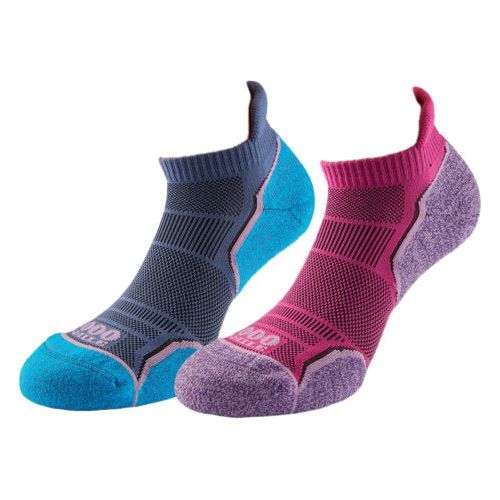 1000 Mile Ladies Run Socklet-Twin Pack