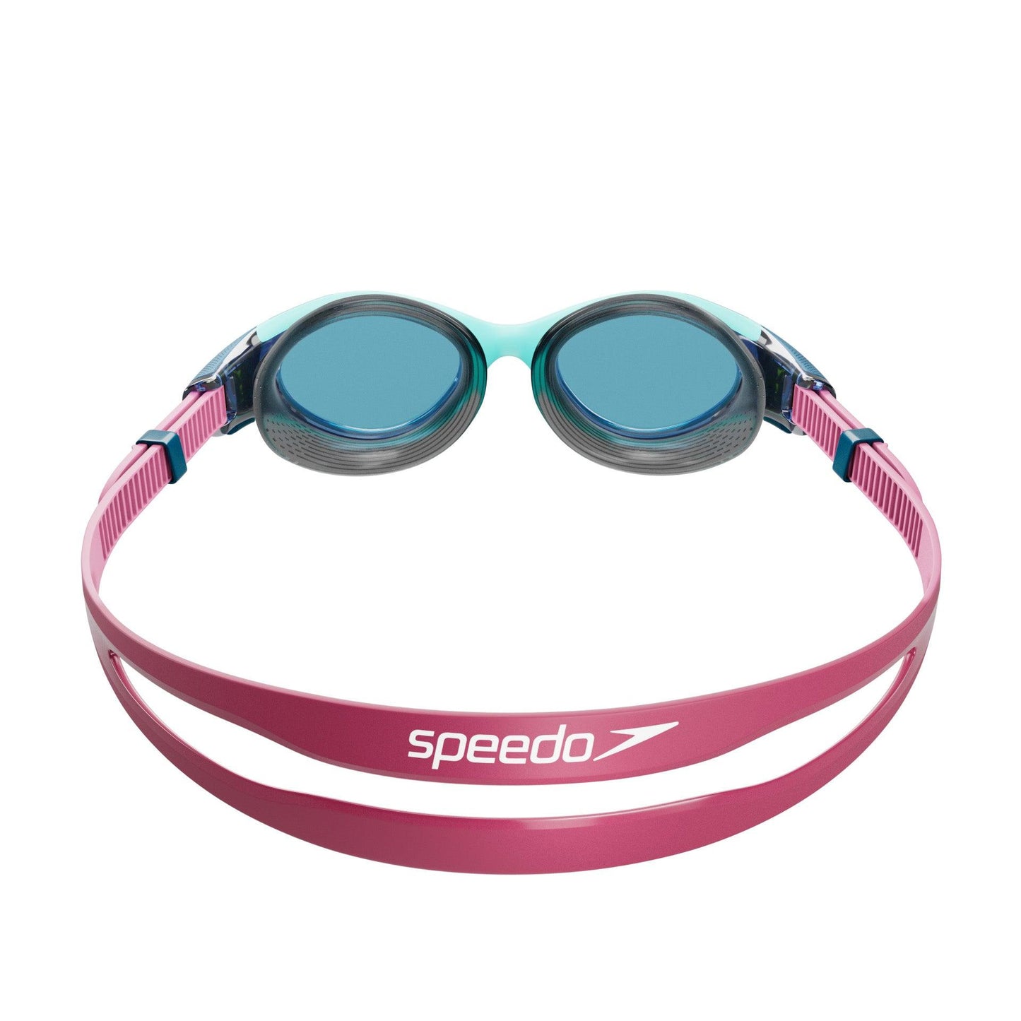 Junior Speedo Biofuse 2.0 Mirror swimming goggles with adjustable strap and mirror lenses for young swimmers.