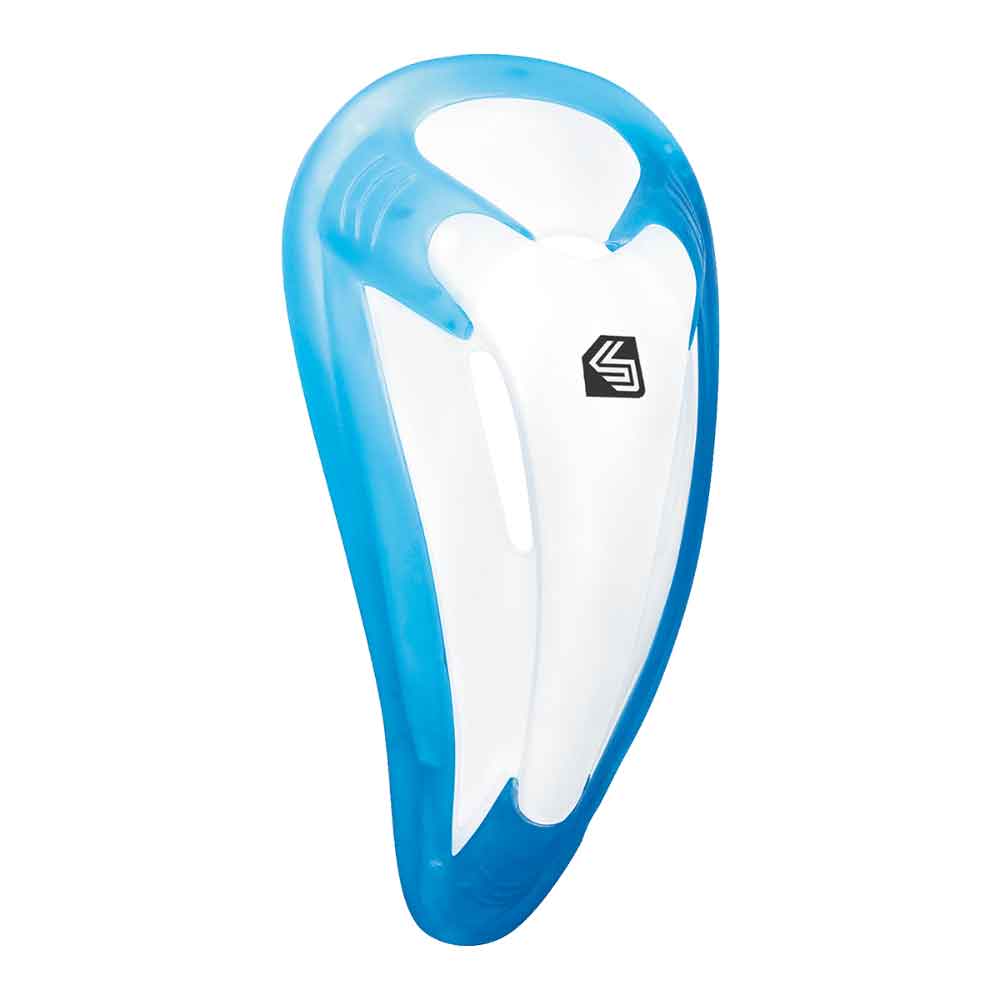 Shock Doctor BioFlex Cup in blue, a protective sporting goods cup designed for athletic safety and comfort.