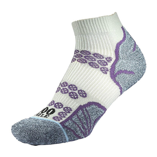 Eco-friendly 1000 Mile Lite anklet socks for ladies, made from recycled materials, designed for comfortable sporting and casual wear.