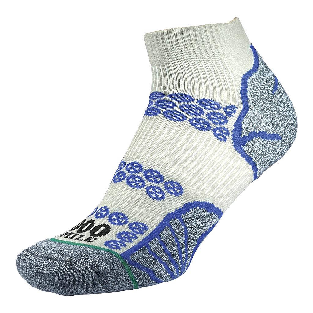 Men's 1000 Mile Lite Anklet Socks made from recycled materials, featuring eco-friendly sporting goods design with lightweight, breathable fabric.