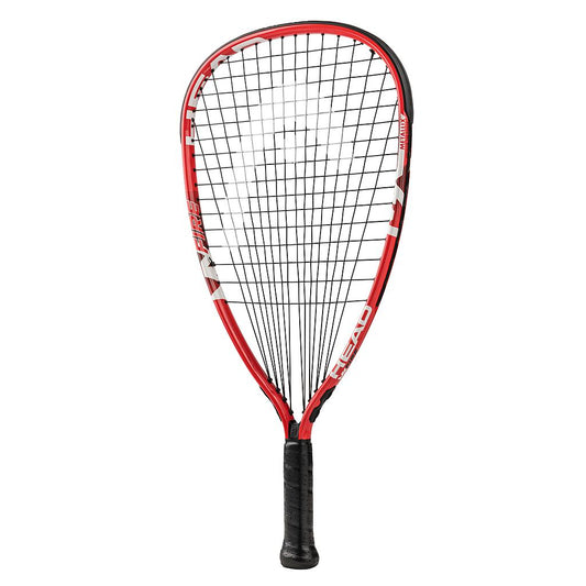 Head MX Fire racquetball racket with grip SC05, featuring a sleek design and lightweight frame for powerful play.