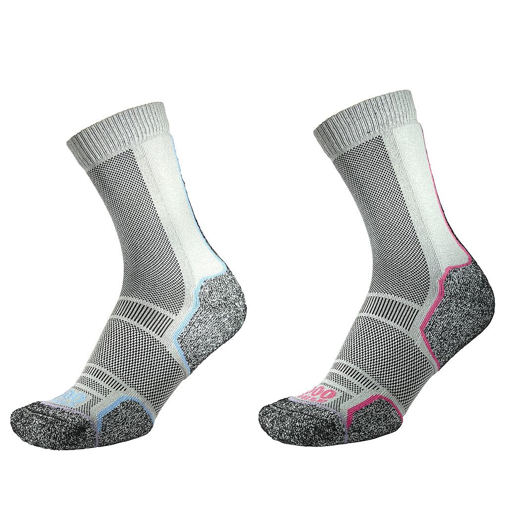 1000 Mile Trek Sock Ladies Twin Pack Recycled