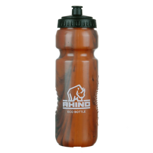 Rhino Eco Water Bottle for sports and outdoor activities, made from eco-friendly materials, with a sleek design and secure lid.