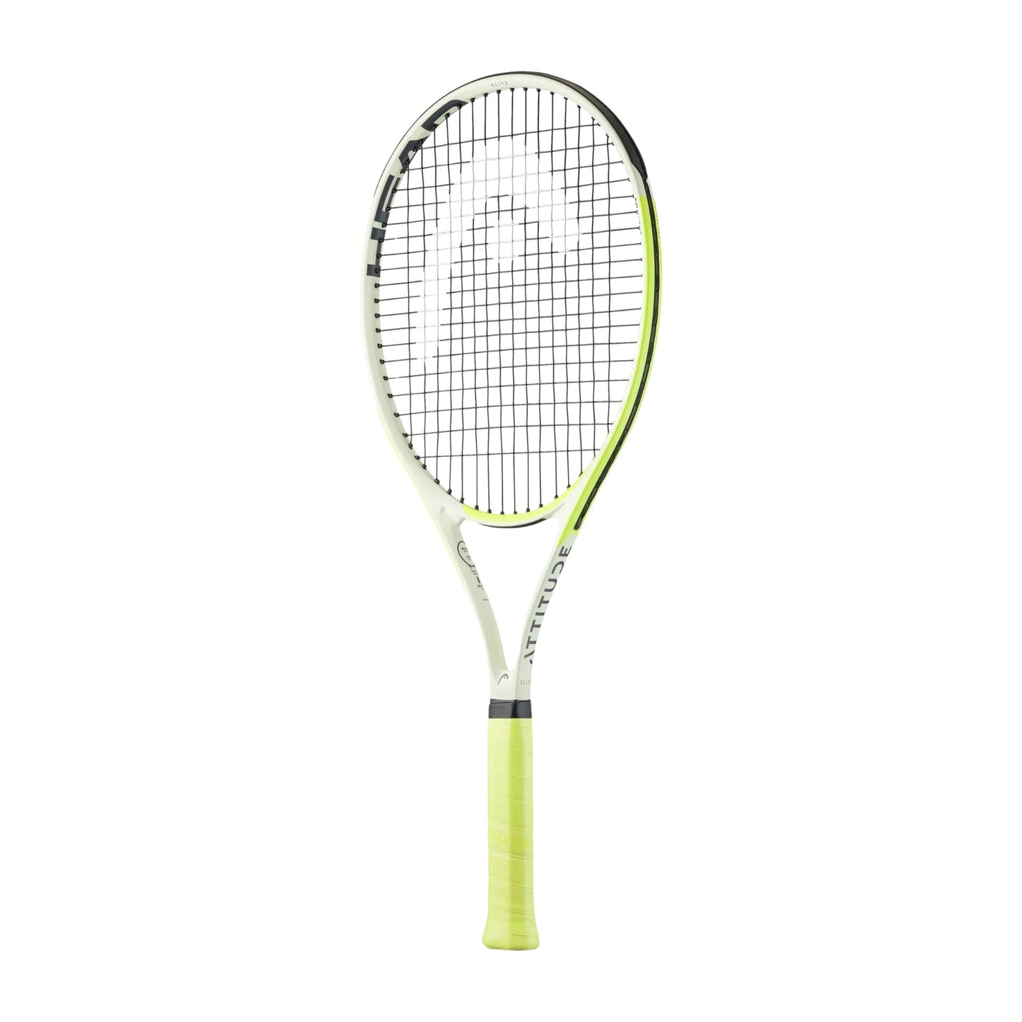 Head MX Attitude Elite tennis racket with Grip 3, showcasing the sleek design and grip details for optimal performance.