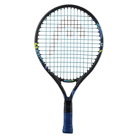 Head Novak Junior tennis racket with lightweight frame and grip, designed for young players in sporting goods collection.