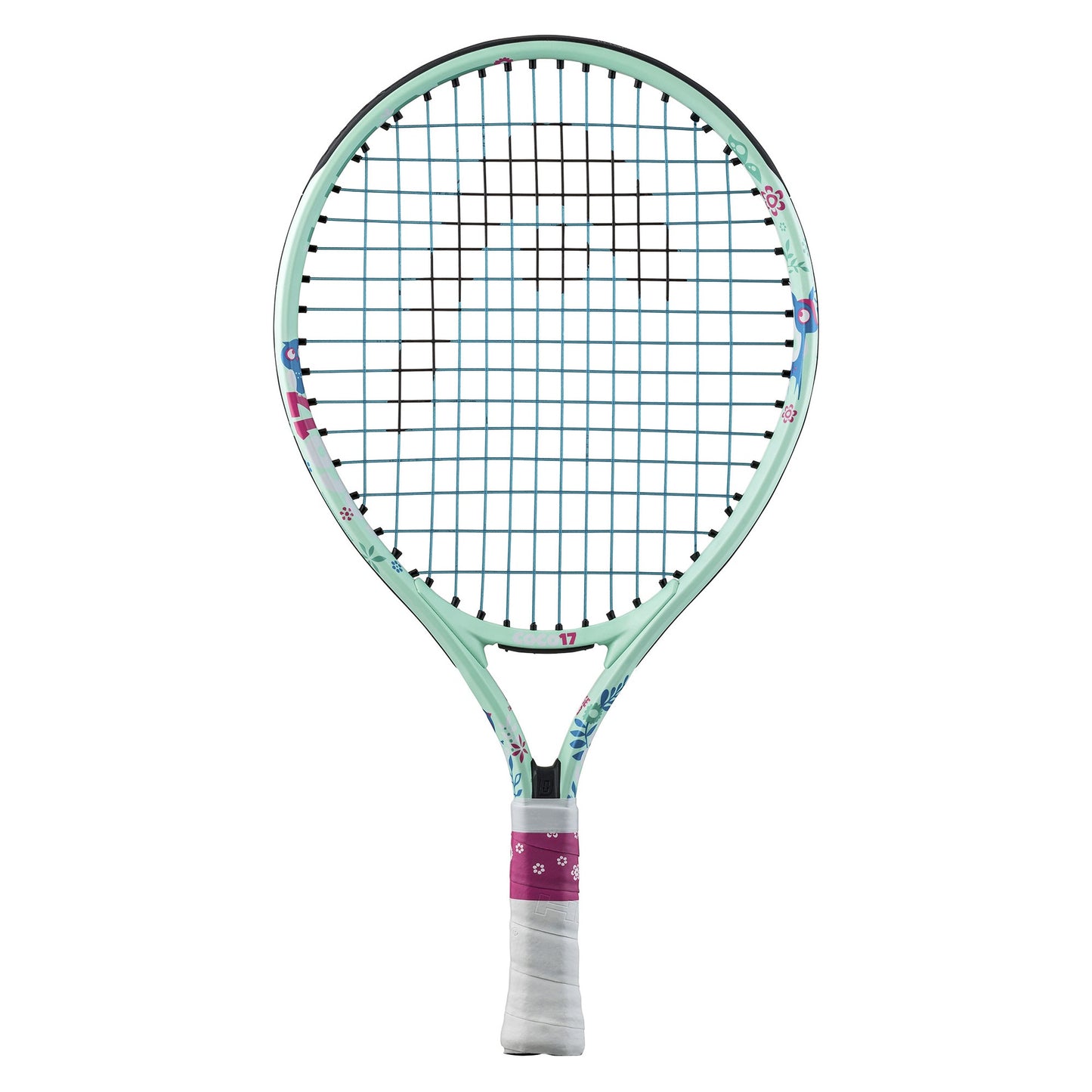 Head Coco Junior tennis racket for kids, lightweight sporting goods with a colorful grip and durable frame.