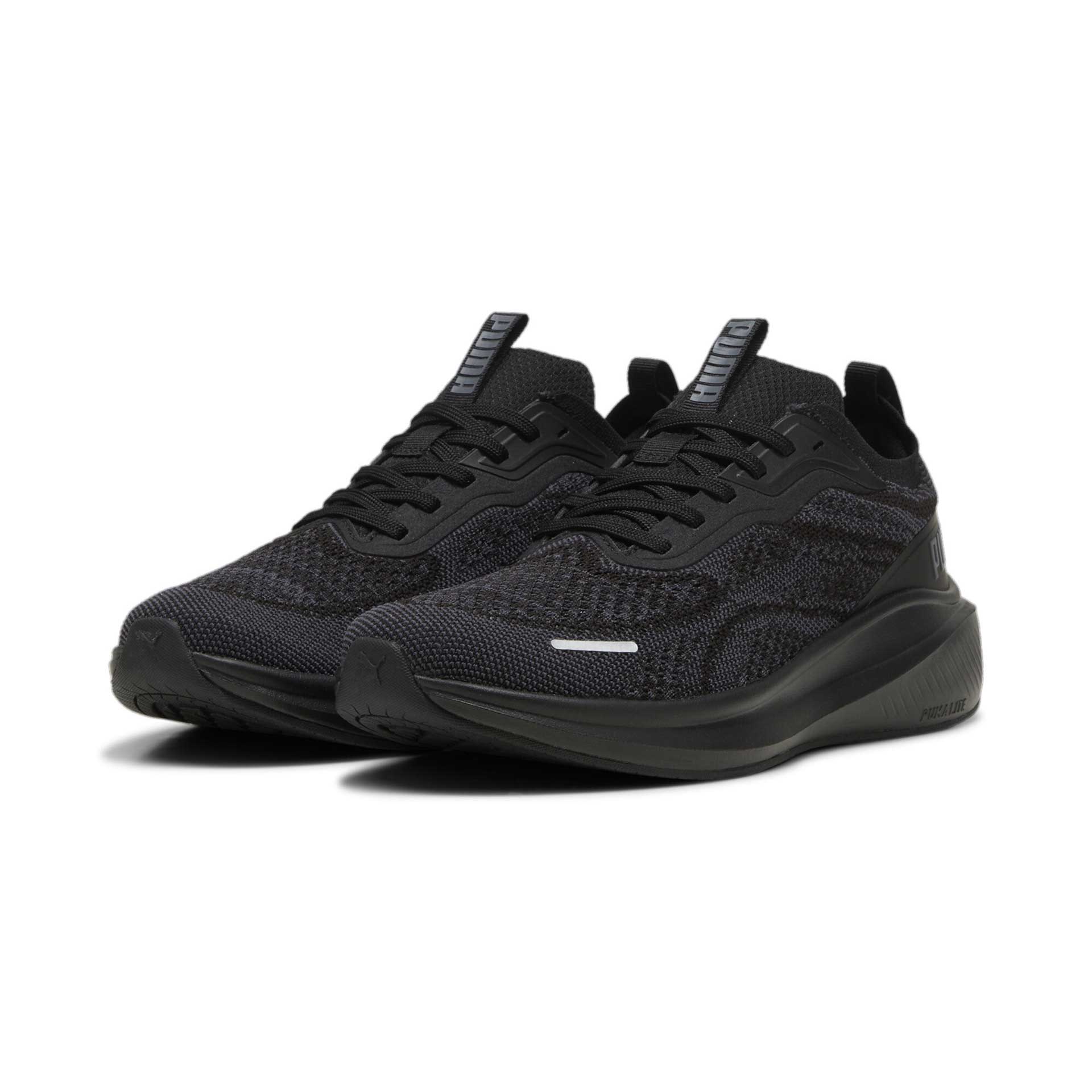 Puma Skyrocket Lite engineered trainer showing a sleek athletic shoe with Puma branding and lightweight design for sports.