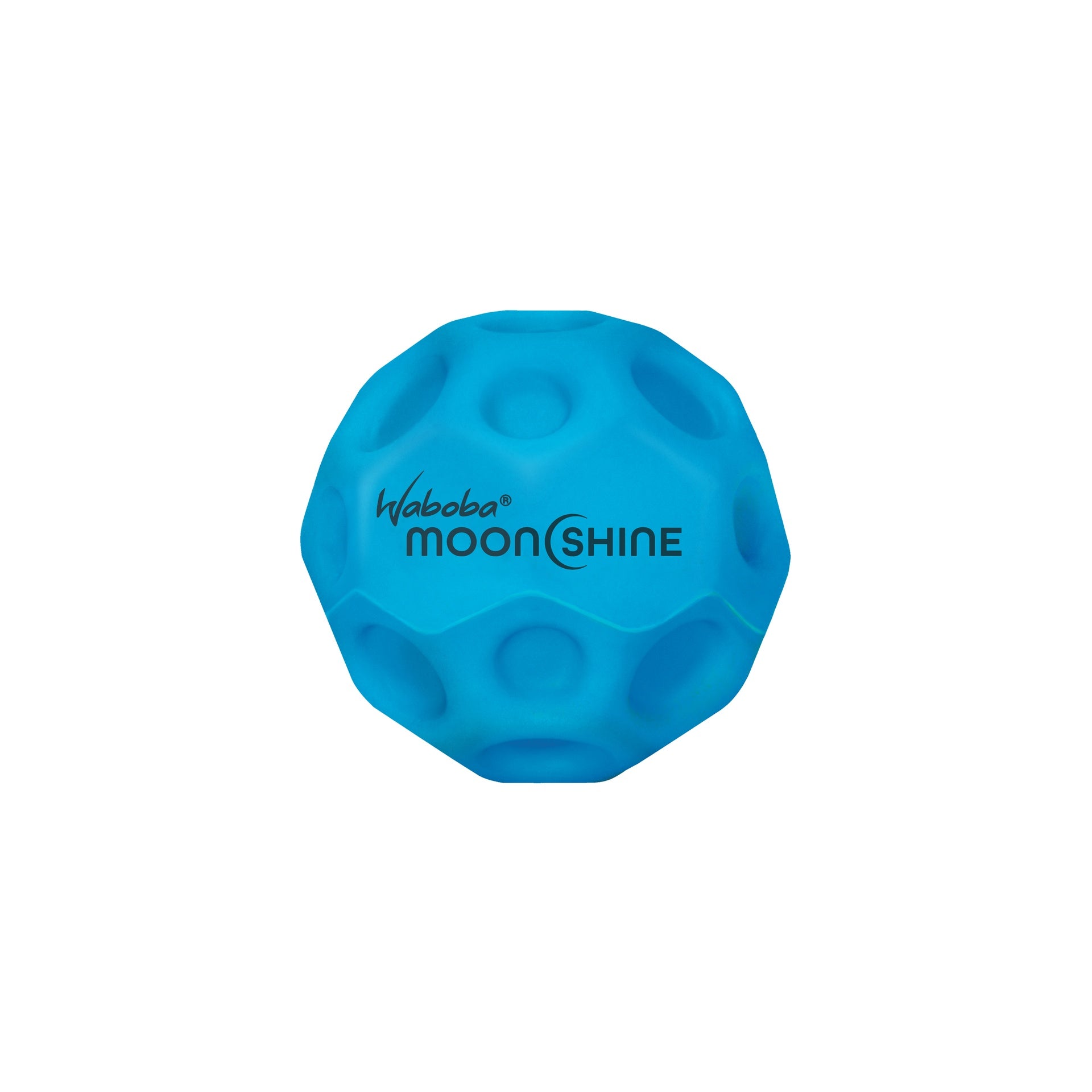 Waboba Moon Shine light-up bouncing ball for outdoor play, glowing in the dark, suitable for sporting and recreational activities.