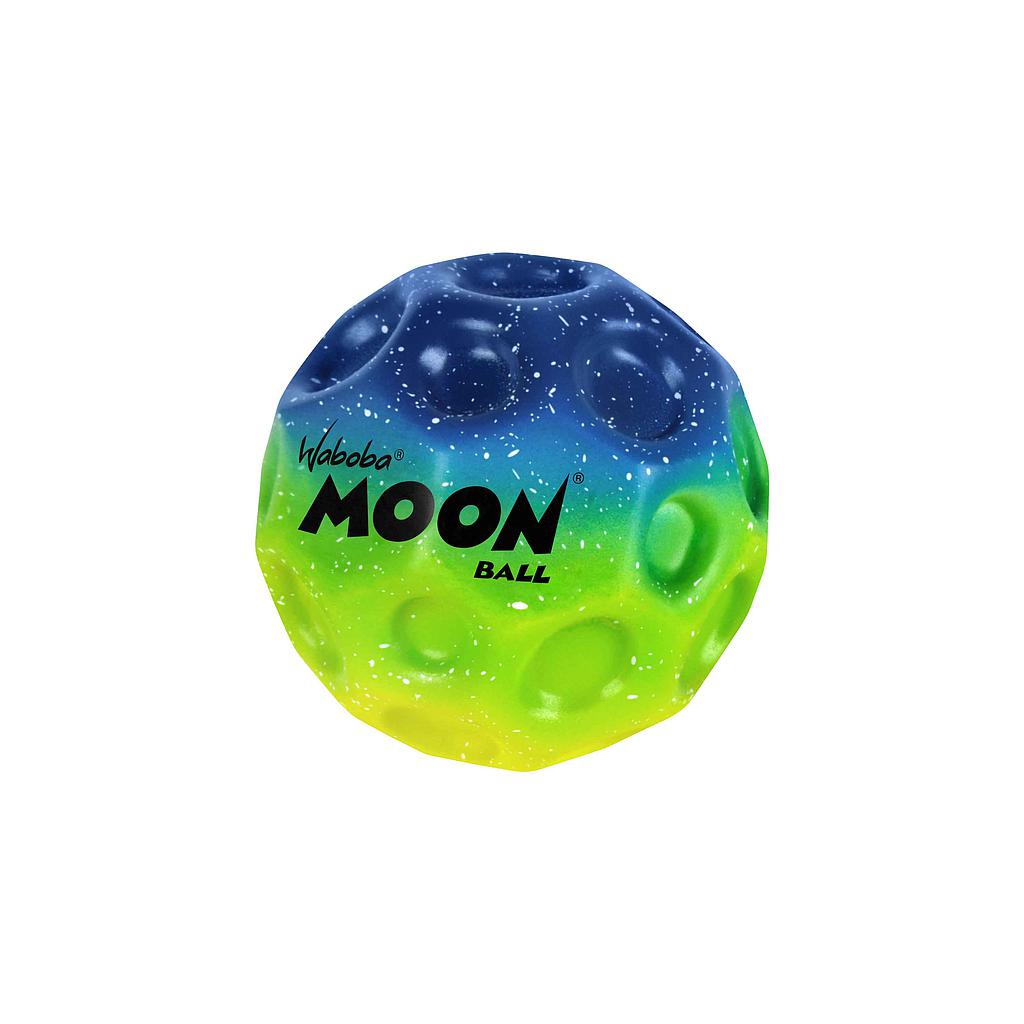 Waboba Gradient Moon Ball for outdoor play, colorful rubber ball with a smooth surface, designed for bouncing and sports activities.