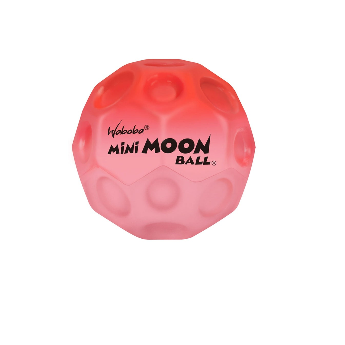 Waboba Mini Moon Ball for outdoor play, colorful rubber bouncing ball from Waboba sporting goods collection.