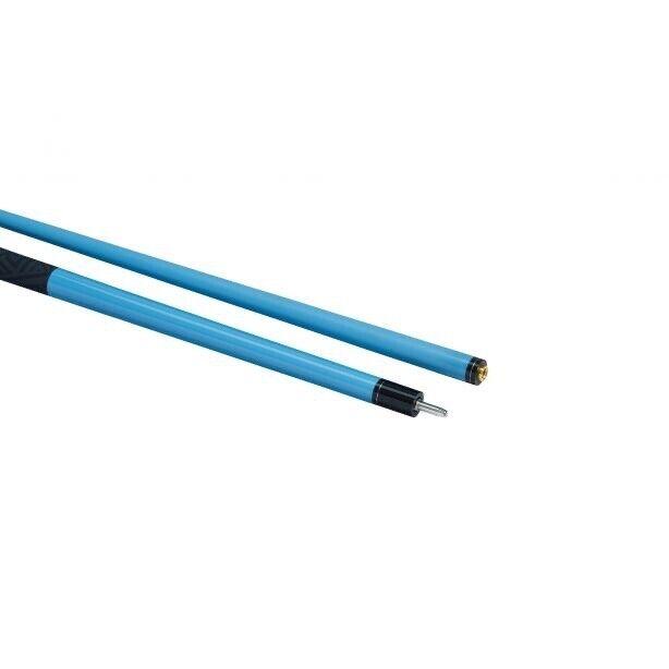 PowerGlide Quanta Carbon pool cue by Allsports Superstore, 57-inch 2-piece cue with blue finish and 10mm tip for billiards play.