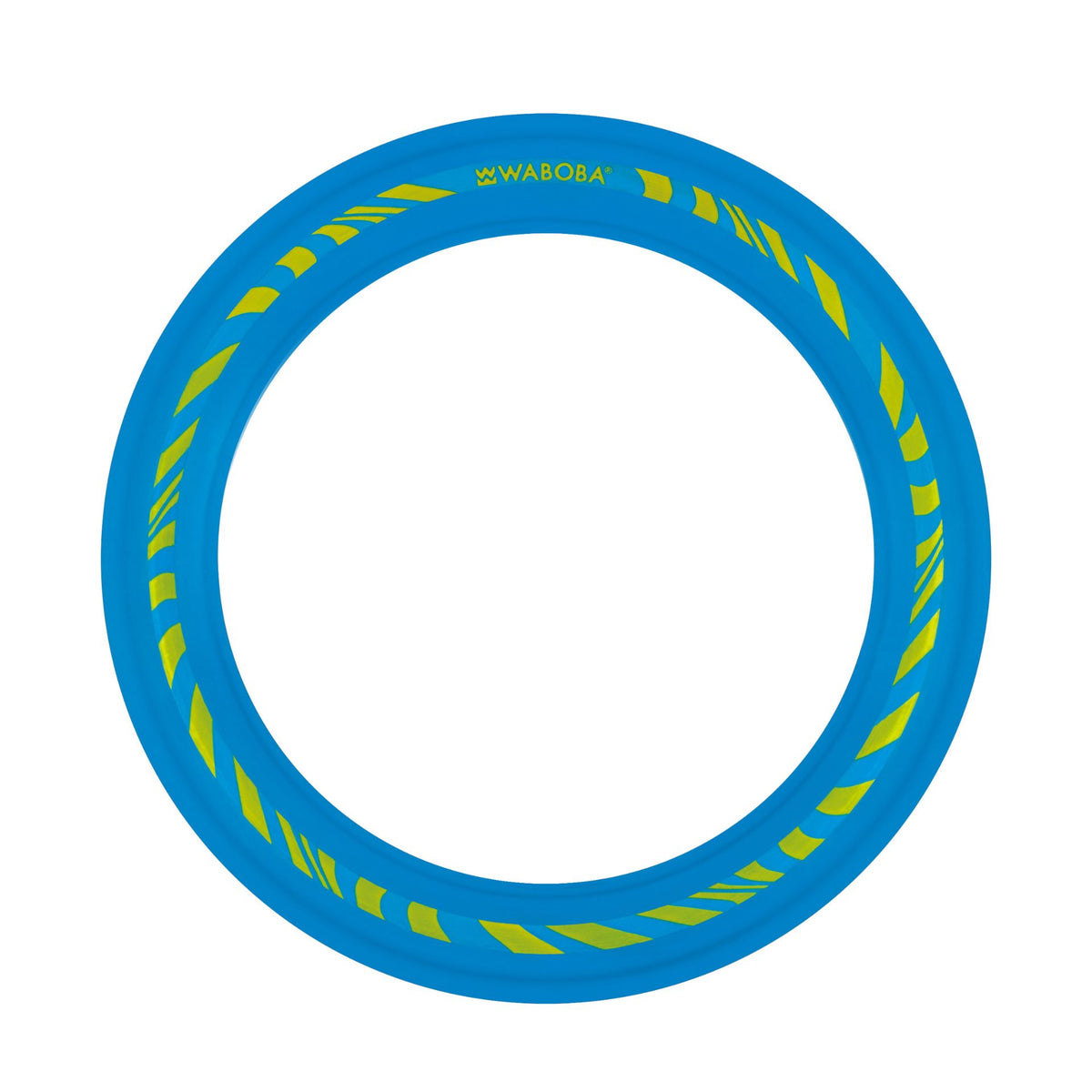 Waboba Classic Flying Ring in bright colors, designed for outdoor flying and water play, showcasing its lightweight, flexible material.