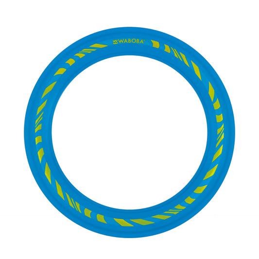 Waboba Classic Flying Ring in bright colors, designed for outdoor flying and water play, showcasing its lightweight, flexible material.