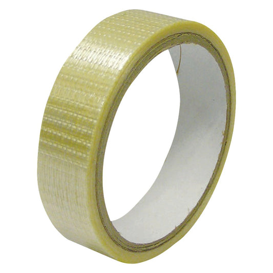 Kookaburra fibreglass bat repair tape wrapped around a cricket bat for reinforcement and protection.